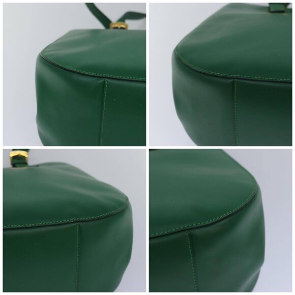 CELINE Shoulder Bag Leather Green Auth 81640 - Picture 15 of 15
